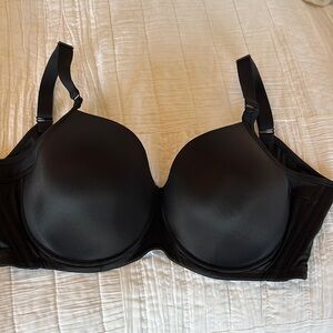 Black Full Coverage T-Shirt Bra with Molded Cups